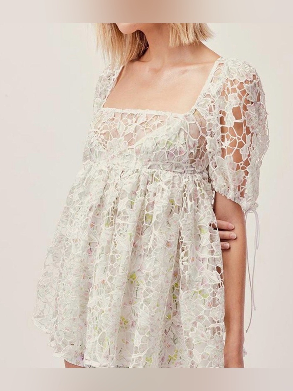 For Love and Lemons Sundae Mini Dress (Pastel) Size XS
